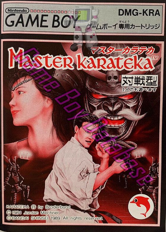 Master Karateka JPN Front of the booklet