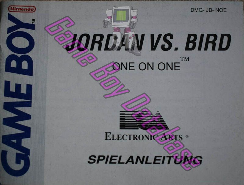 Jordan vs Bird One on One NOE Front of the booklet