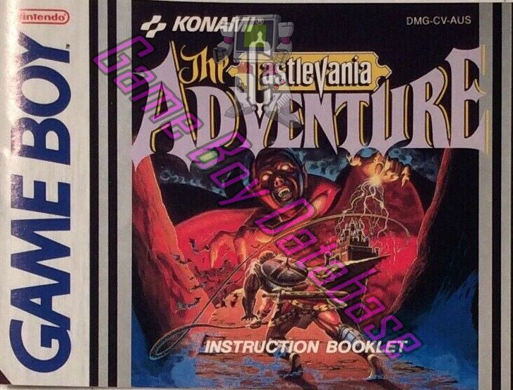 Castlevania the Adventure AUS Front of the booklet