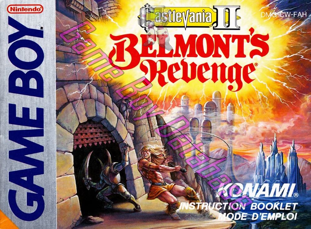 Castlevania II Belmont's Revenge FAH Front of the booklet