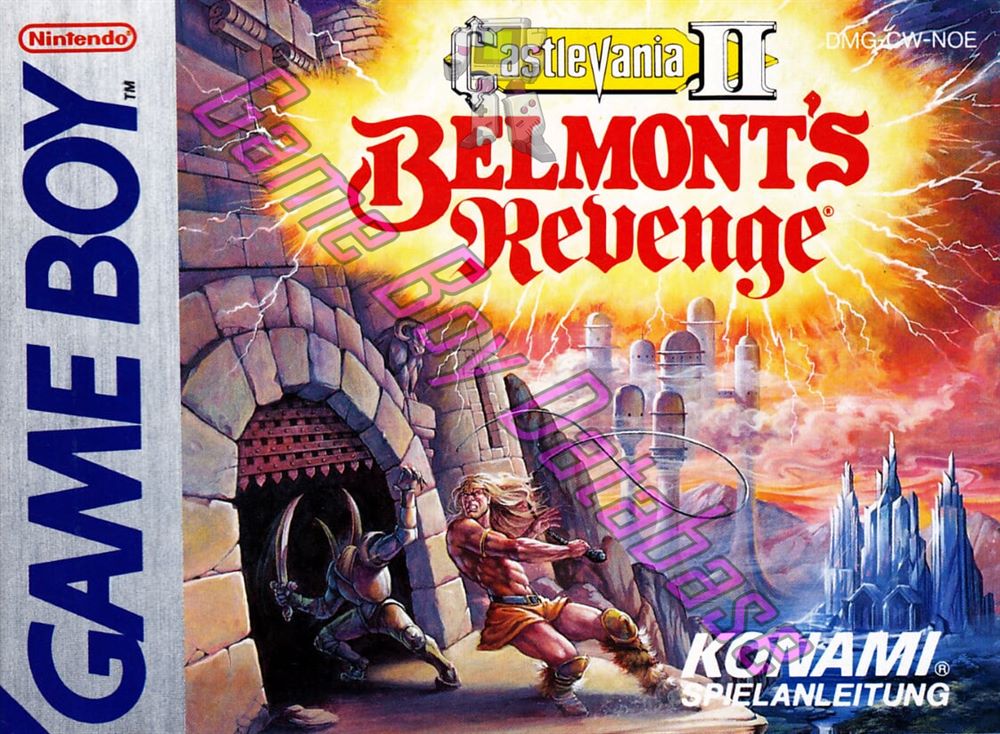 Castlevania II Belmont's Revenge NOE Front of the booklet