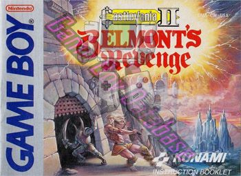 Castlevania II Belmont's Revenge USA Front of the booklet