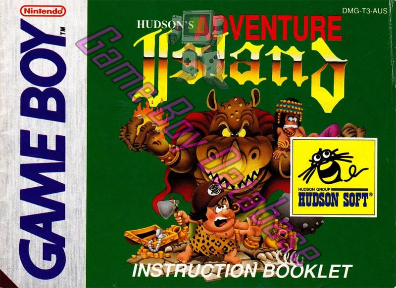 Adventure Island AUS Front of the booklet