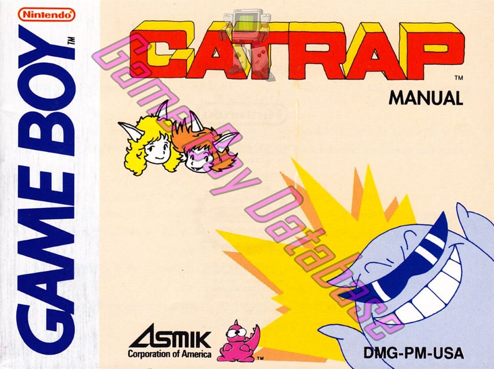 Catrap USA Front of the booklet