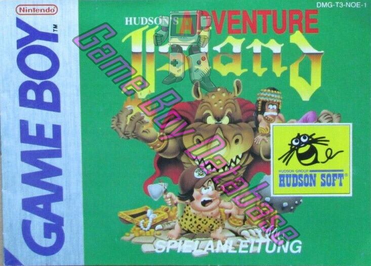 Adventure Island NOE-2 Front of the booklet