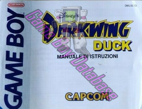 Darkwing Duck (Disney's) ITA Front of the booklet