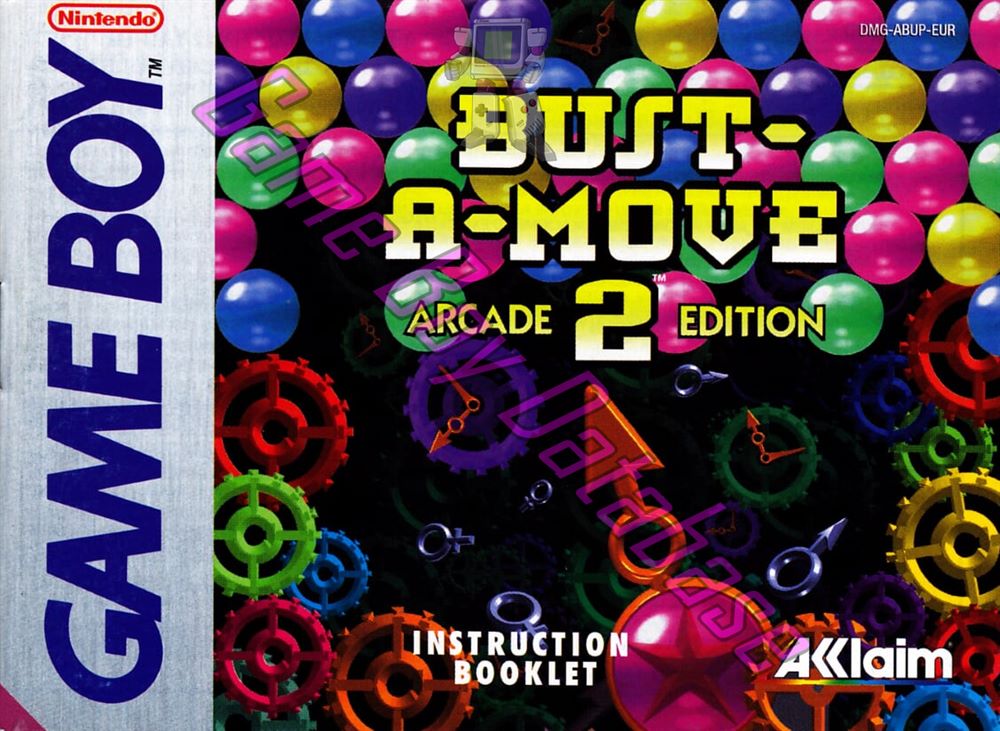 Bust-a-Move 2 Arcade Edition EUR Front of the booklet