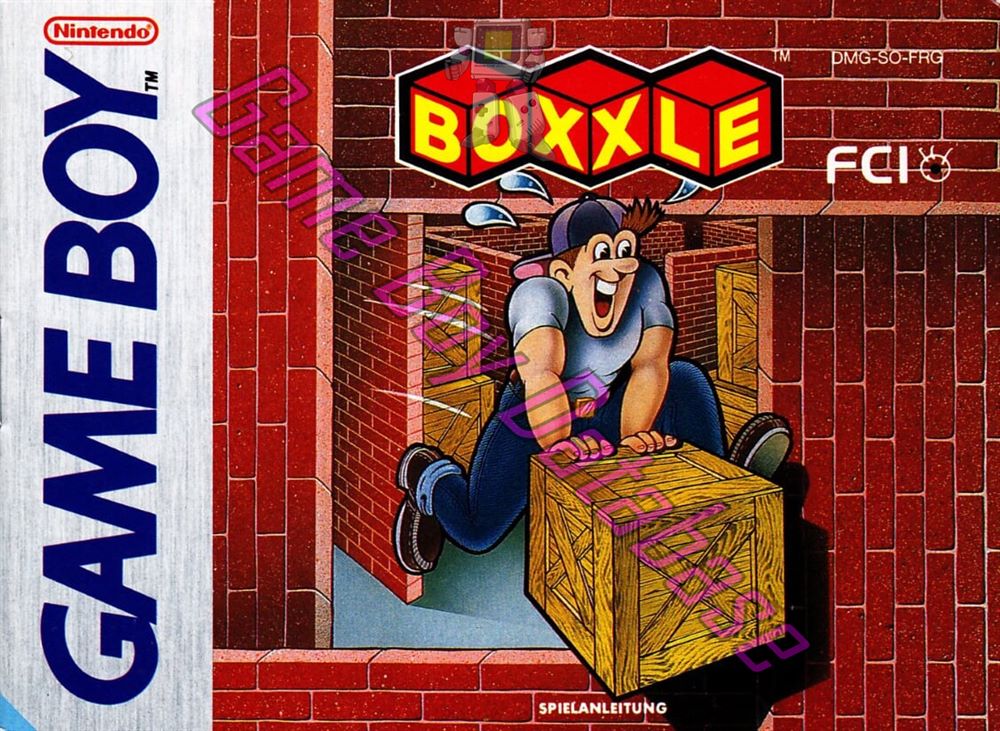 Boxxle FRG Front of the booklet