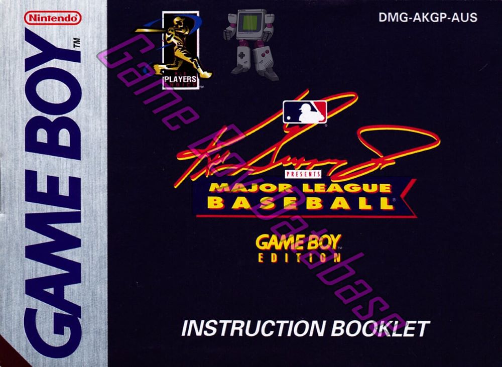 Ken Griffey Jr Presents Major League Baseball AUS Front of the booklet