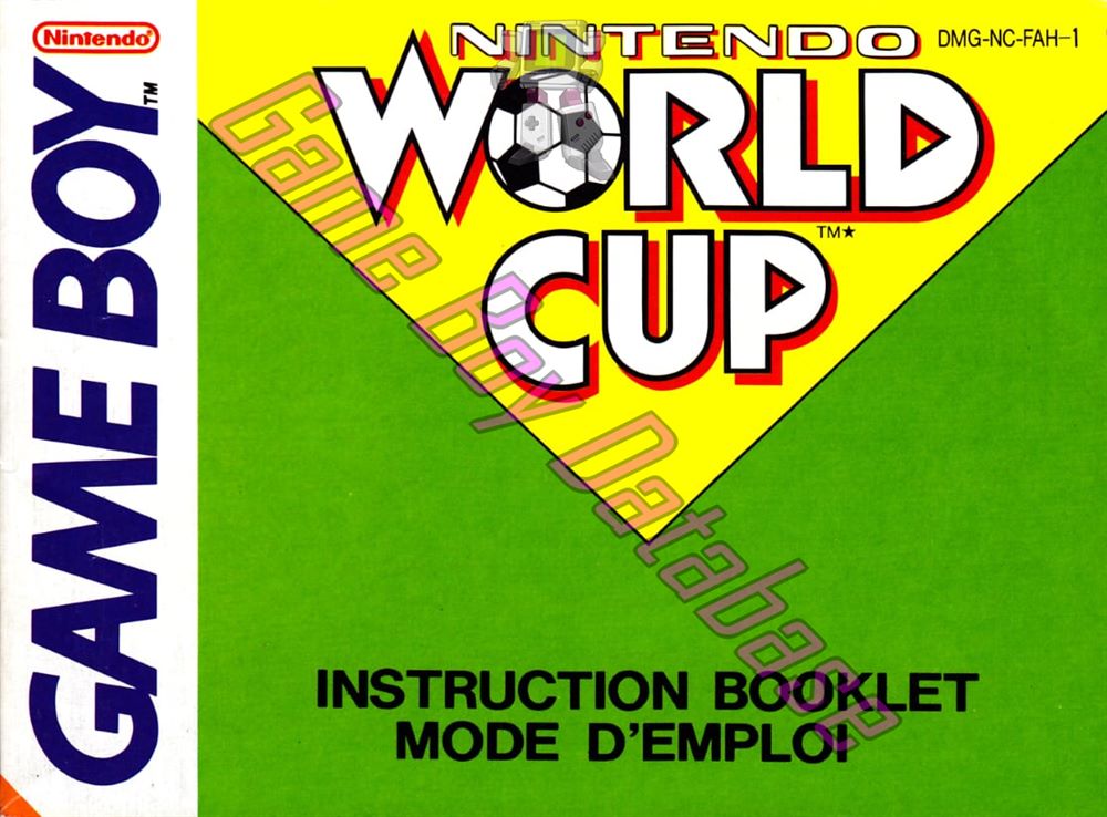 Nintendo World Cup FAH Front of the booklet