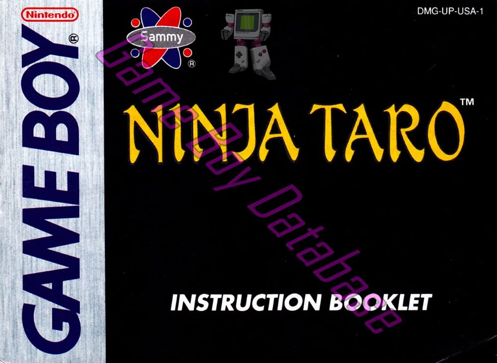 Ninja Taro USA-1 Front of the booklet