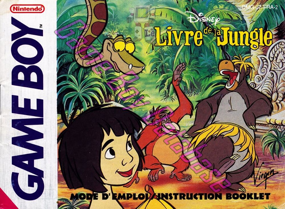 Livre de la Jungle (Disney le) FRA Front of the booklet