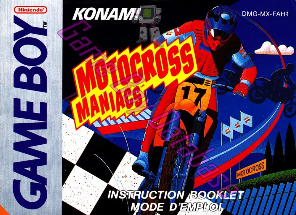 Motocross Maniacs FAH-1 Front of the booklet