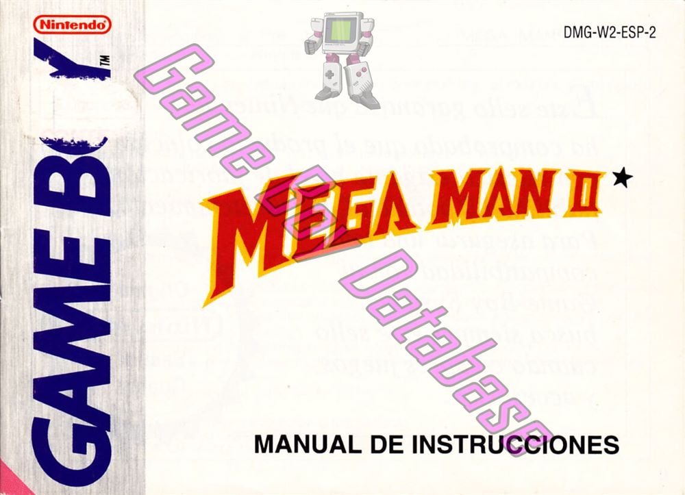 Mega Man II ESP-2 Front of the booklet