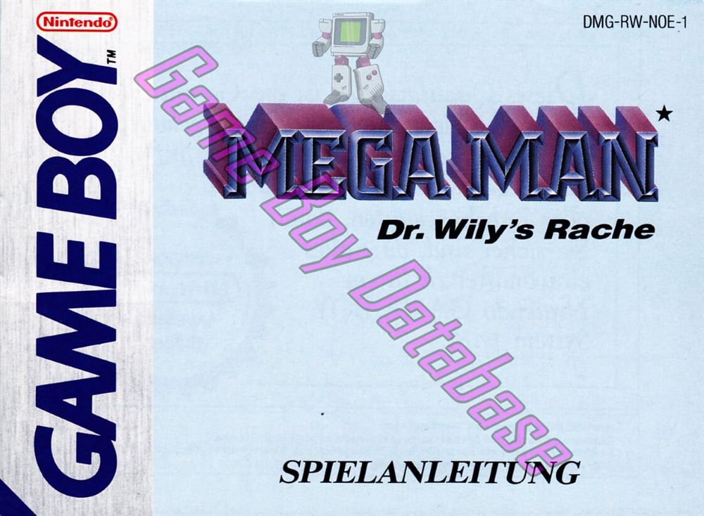 Mega Man Dr. Wily’s Rache NOE-1 Front of the booklet