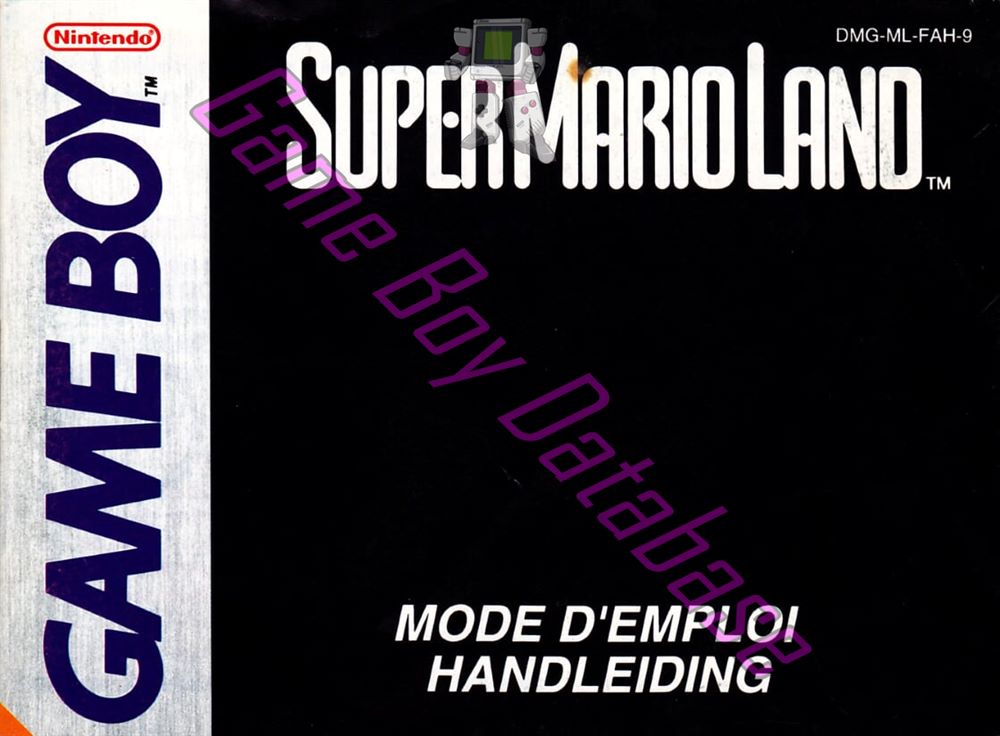 Super Mario Land (Nintendo Classics version) FAH Front of the booklet