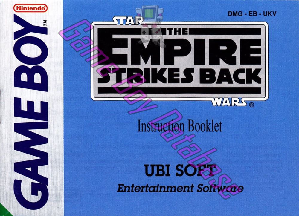 Star Wars the Empire Strikes Back UKV-1 Front of the booklet