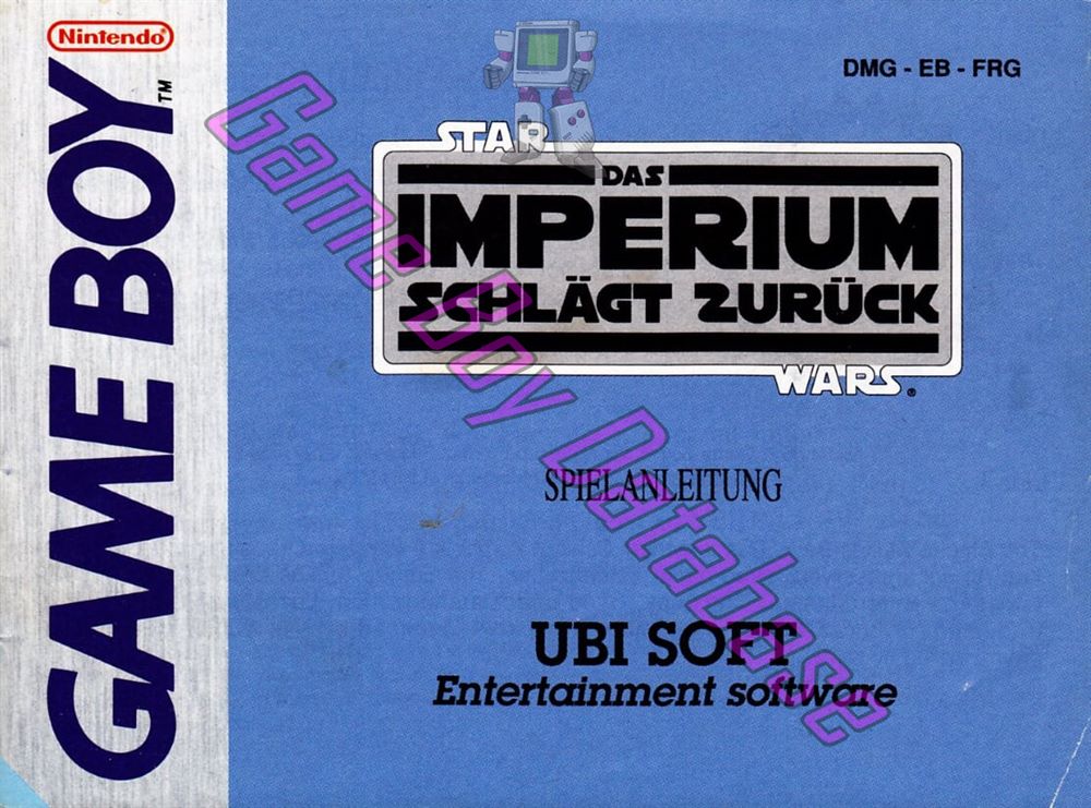 Star Wars das Imperium Schlägt Zurück FRG Front of the booklet