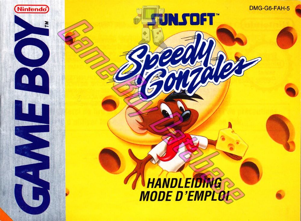 Speedy Gonzales FAH-5 Front of the booklet