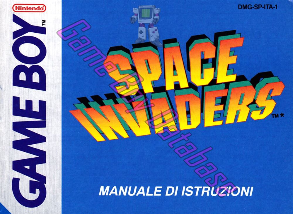 Space Invaders ITA-1 Front of the booklet