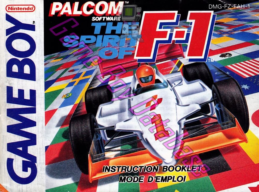 Spirit of F1 FAH-1 Front of the booklet