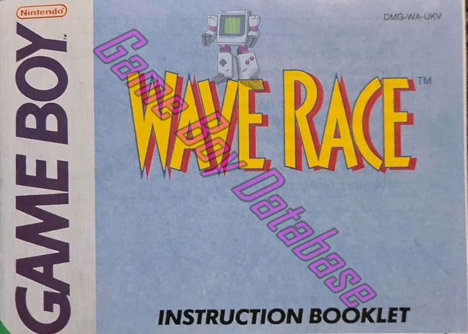 Wave Race UKV Front of the booklet