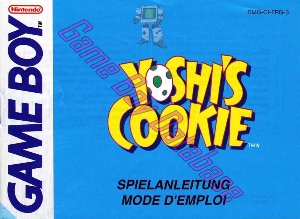 Yoshi's Cookie FRG-2 Front of the booklet