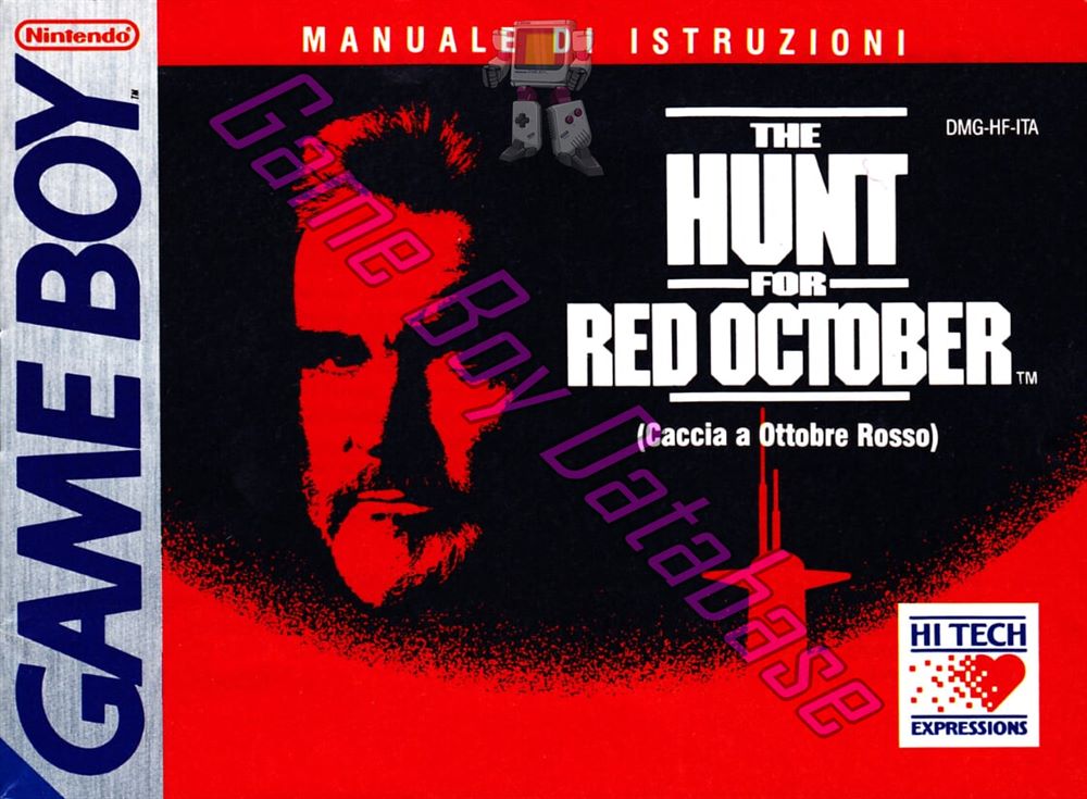 Hunt for Red October (the) - Cassia a Ottobre Rosso ITA Front of the booklet