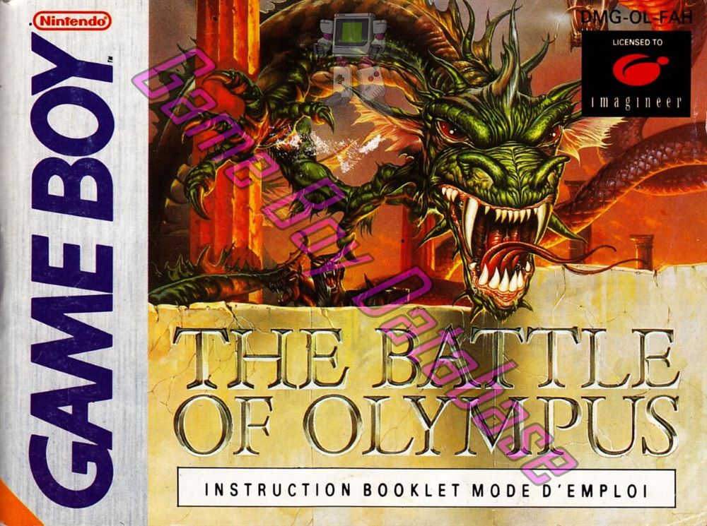 Battle of Olympus (the) FAH Front of the booklet