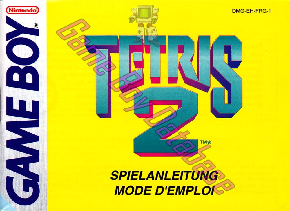 Tetris 2 FRG-2 Front of the booklet