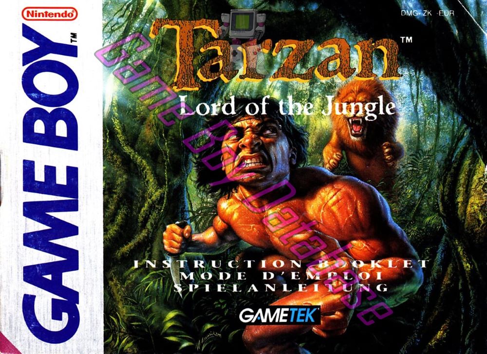 Tarzan Lord of the Jungle EUR Front of the booklet