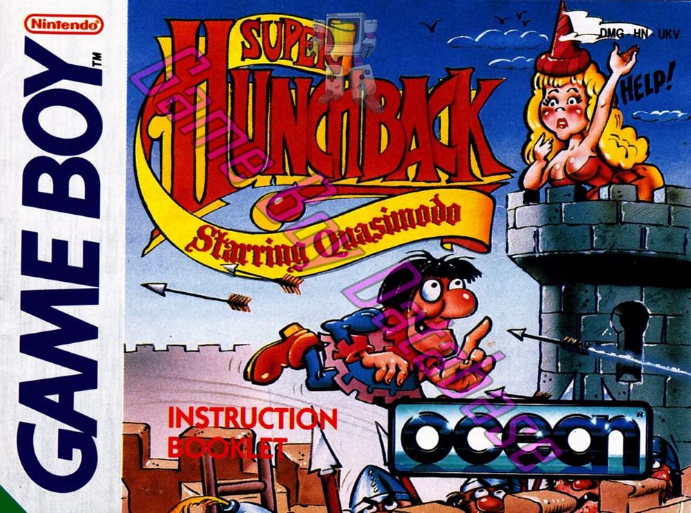 Super Hunchback UKV Front of the booklet