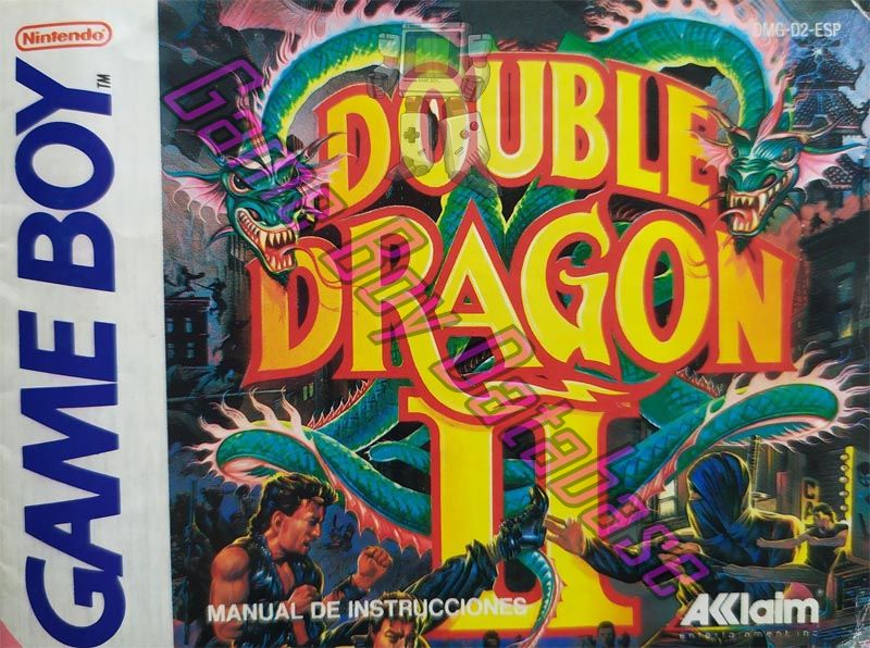 Double Dragon II ESP-1 Front of the booklet