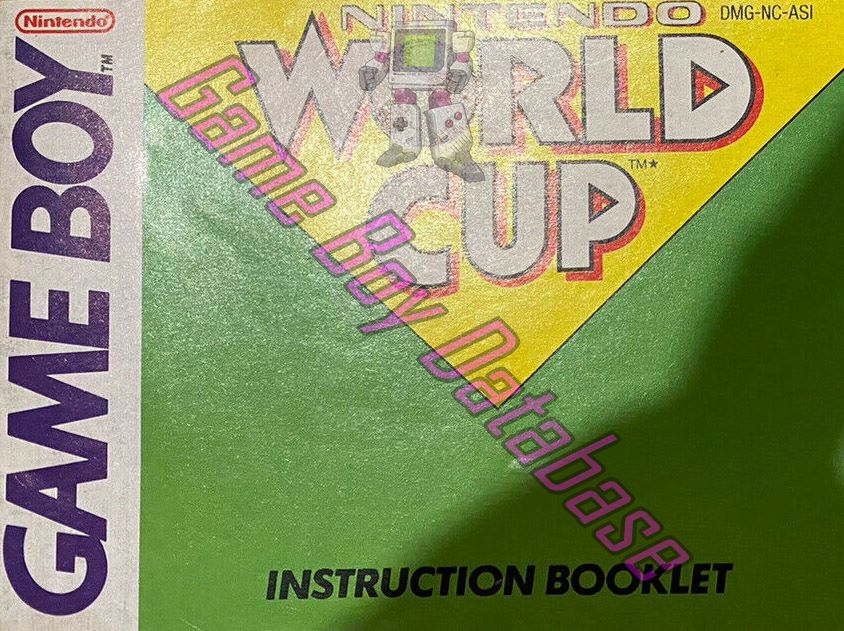 Nintendo World Cup ASI Front of the booklet