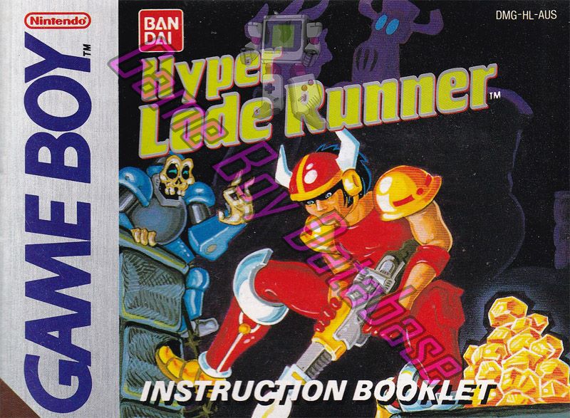 Hyper Lode Runner AUS Front of the booklet