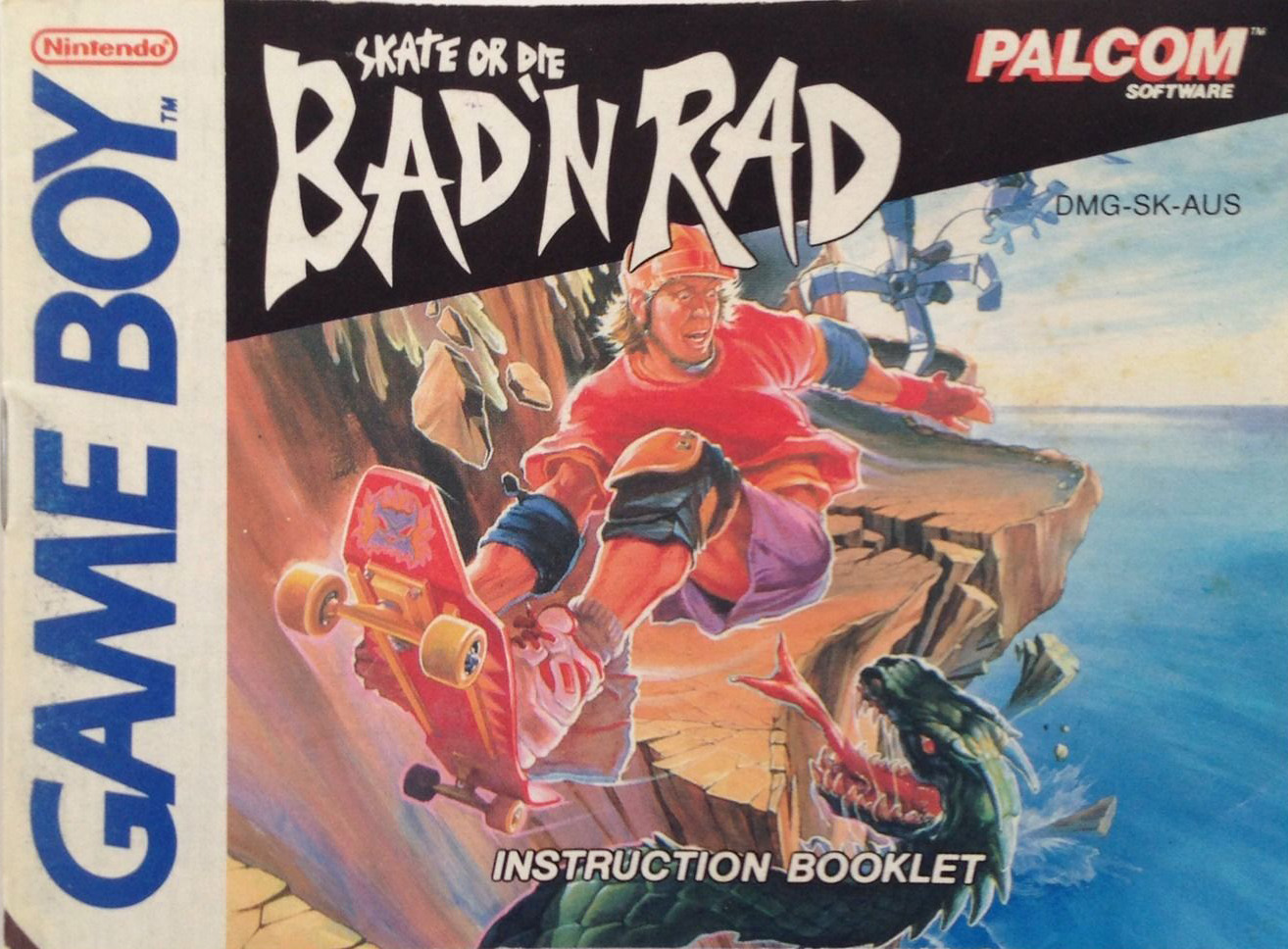 Bad'n Rad (Skate or Die) AUS Front of the booklet