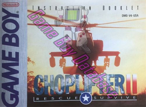 Choplifter II USA Front of the booklet