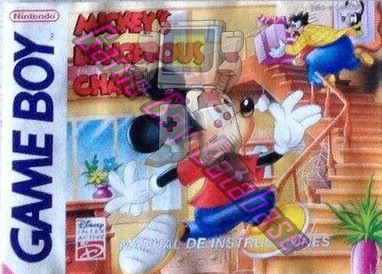 Mickey's Dangerous Chase NESP Front of the booklet