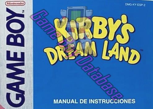 Kirby's Dream Land ESP-2 Front of the booklet