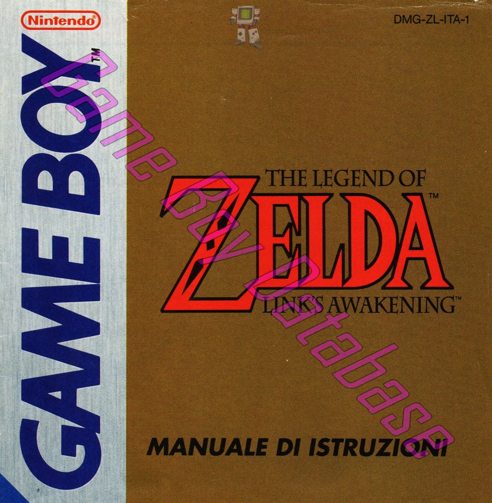 Legend of Zelda Link's Awakening (the) ITA-1 Front of the booklet