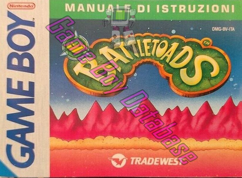 Battletoads ITA Front of the booklet