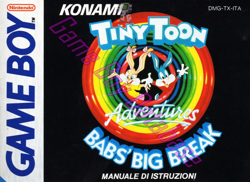 Tiny Toon Adventures Babs' Big Break ITA Front of the booklet