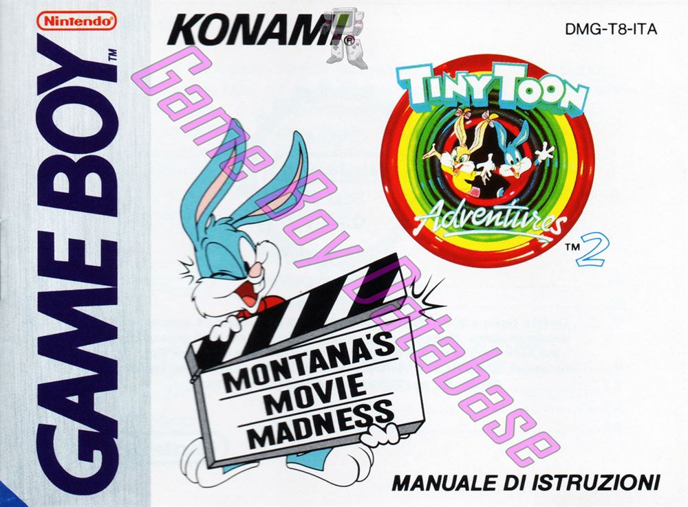 Tiny Toon Adventures 2 Montana's Movie Madness ITA Front of the booklet