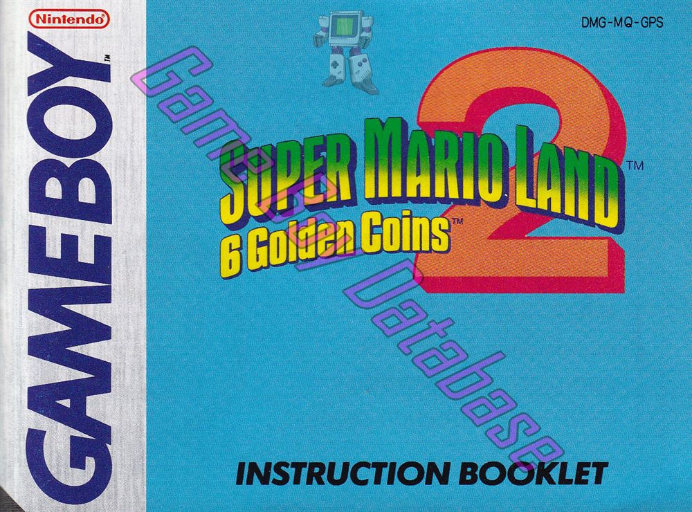 Super Mario Land 2: 6 Golden Coins  GPS Front of the booklet