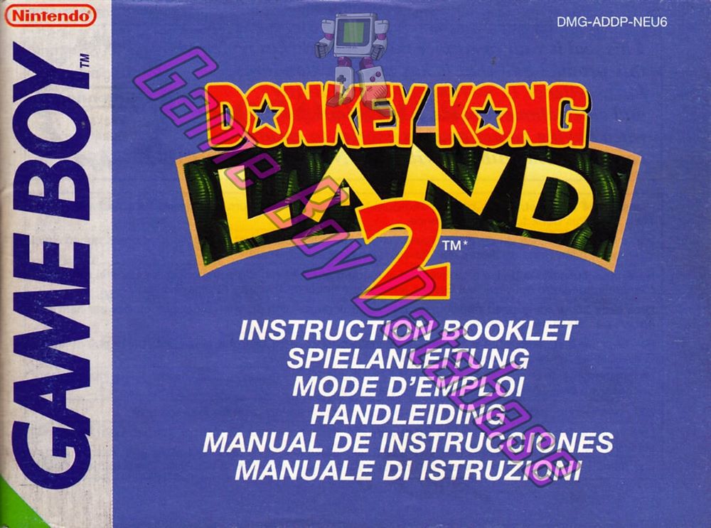 Donkey Kong Land 2 NEU6-4 Front of the booklet