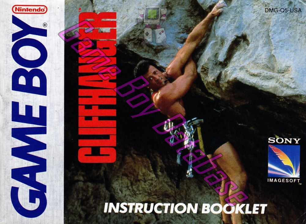 Cliffhanger USA Front of the booklet