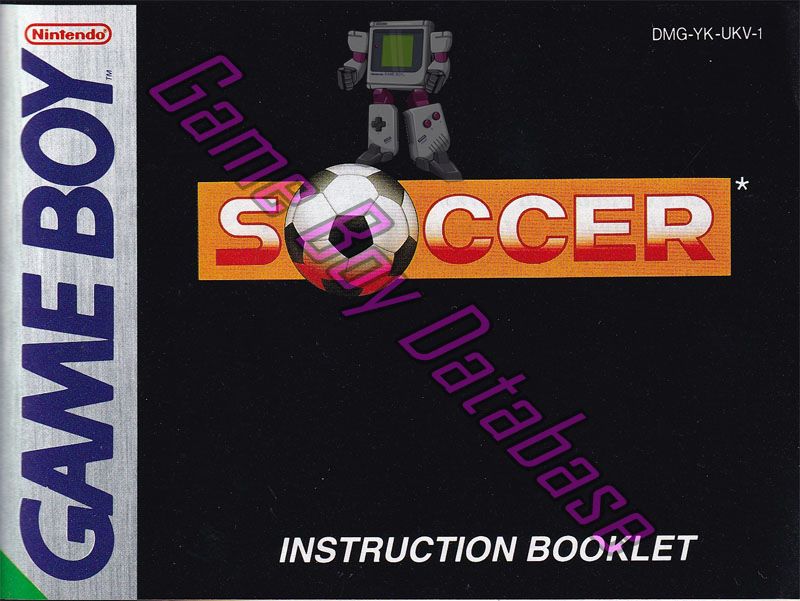 Soccer UKV-1 Front of the booklet