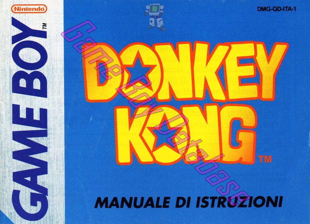 Donkey Kong NEAI Front of the booklet