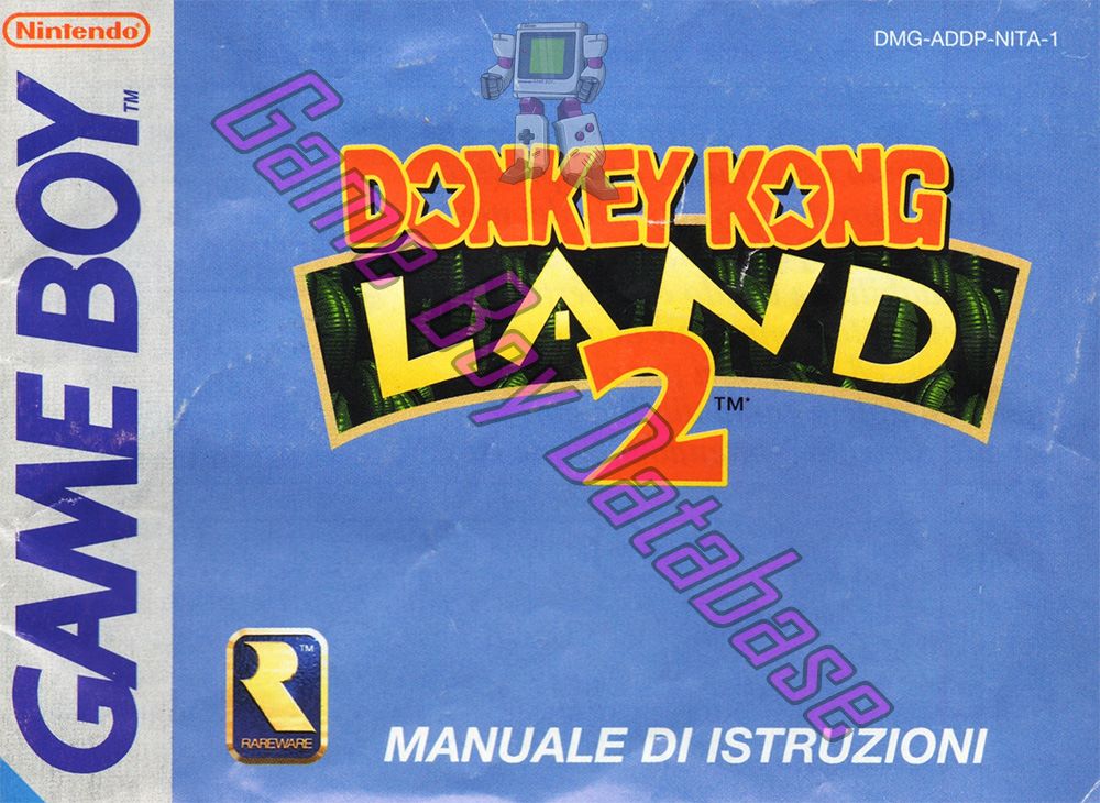 Donkey Kong Land 2 NEAI Front of the booklet