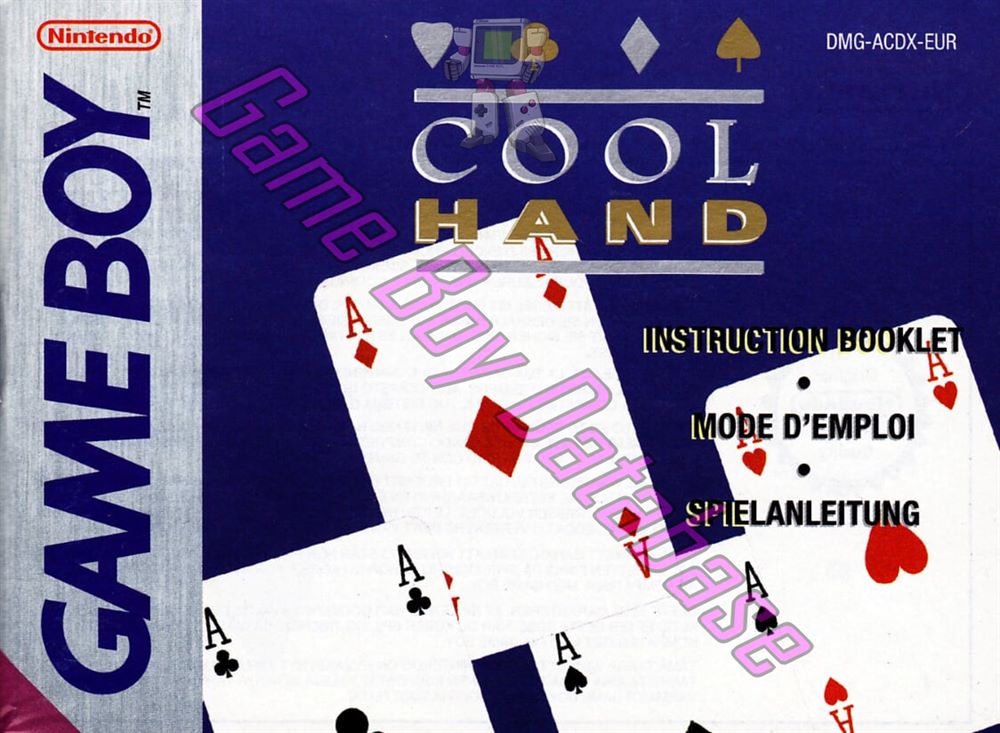 Cool Hand EUR Front of the booklet